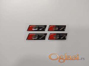 Audi S2 S3 S4 S5 S6 S7 S8 stiker oznake